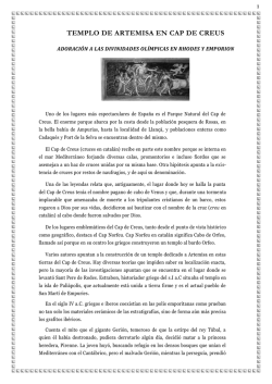 Adoraci&oacute;n de Artemisa en Cap de Creus, Girona