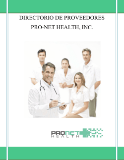 Directorio de Proveedores