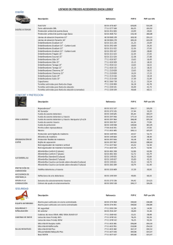 LISTADO DE PRECIOS ACCESORIOS DACIA LODGY SEGURIDAD