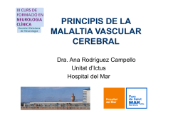 PRINCIPIS DE LA MALALTIA VASCULAR CEREBRAL