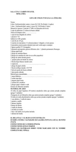 Lista de &uacute;tiles 4 a 6 a&ntilde;os