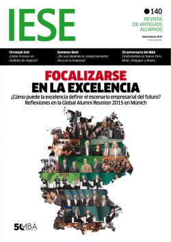 FOCALIZARSE EN LA EXCELENCIA