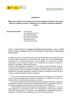 &ldquo;RESULTADOS EN PORTADA&rdquo; PROYECTO: Mejora de la