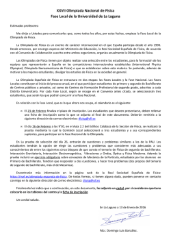 Bases de la convocatoria