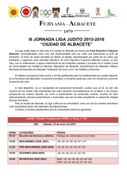 Circular III Jornada Liga Judito &ndash; Albacete 23-01