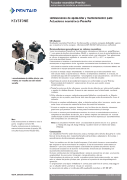 Keystone Pneumatic Actuators, Model PremiAir