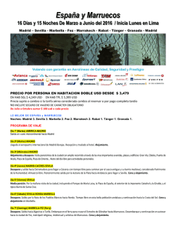 Espa&ntilde;a y Marruecos - Grupos Turisticos | Inicio