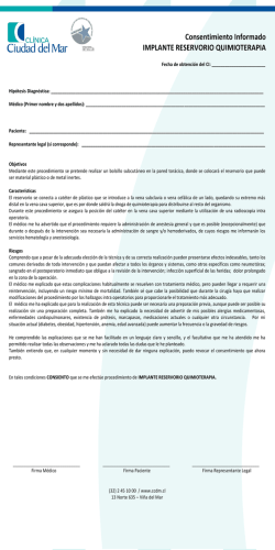 Consentimiento Informado IMPLANTE RESERVORIO