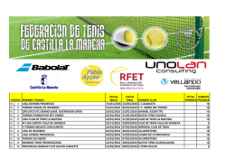 CALENDARIO 2016 CON CODIGOS DE TORNEO