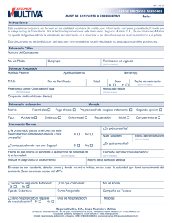 Aviso de Accidente y/o Enfermedad