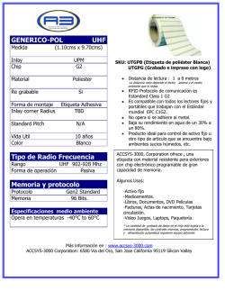 Tag Generico c/etiqueta - accsys-3000