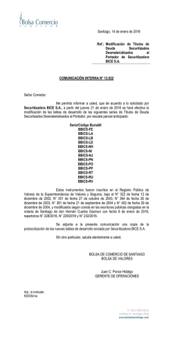 CI 13022 Modificaci&oacute;n T&iacute;tulos Deuda
