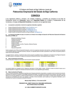 Convocatoria SEDECO - Consejo de Desarrollo Econ&oacute;mico de Tecate