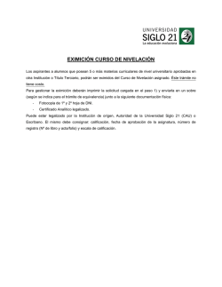 eximici&oacute;n curso de nivelaci&oacute;n - Universidad Empresarial Siglo 21