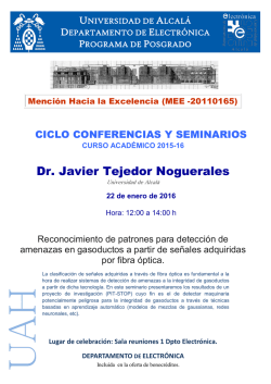 Dr. Javier Tejedor Noguerales