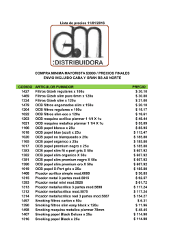 Lista de Precios - Golosinas por mayor