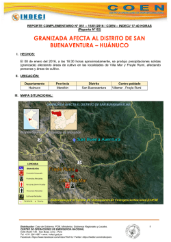 hu&aacute;nuco - Indeci