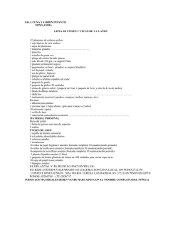 Lista de &uacute;tiles 1 a 2 a&ntilde;os