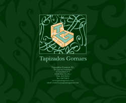 Cat&aacute;logo tapizados - Tapizados Gomars