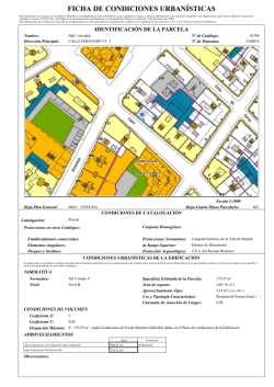 Ficha de Condiciones Urban&iacute;sticas