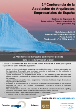Conferencia AAEE_2016 - Asociaci&oacute;n de Arquitectos Empresariales