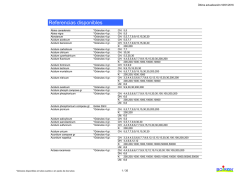 Referencias disponibles