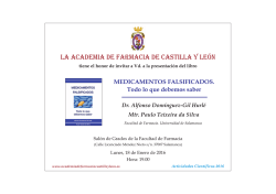 Invitaci&oacute;n en archivo PDF - Academia de Farmacia de Castilla y Le&oacute;n