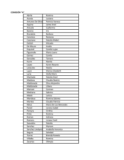 COMISI&Oacute;N "A" Abrile Romina Acosta Luciana Antunes