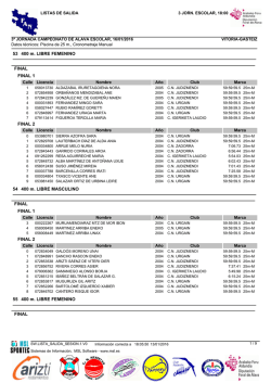 Alevines e Infantiles