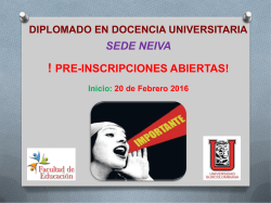 diplomado en docencia universitaria