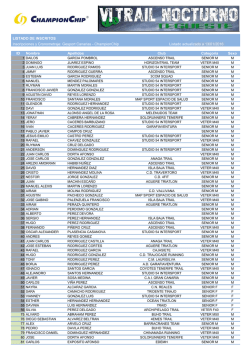 Listados de Inscritos