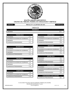 indice - Tribunal Federal de Conciliaci&oacute;n y Arbitraje