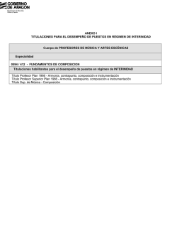 Anexo I Titulaciones