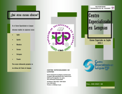 Centro Especializado en Lenguas - Universidad Tecnol&oacute;gica de