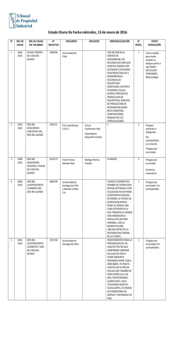 ED 13-01-2016 - Tribunal de Propiedad Industrial