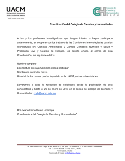 Profesores para comisiones nuevas licenciaturas