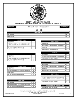 indice - Tribunal Federal de Conciliaci&oacute;n y Arbitraje