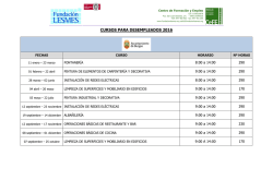 CURSOS PARA DESEMPLEADOS 2016