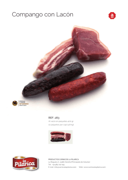 descargar ficha - C&aacute;rnicas La Pilarica