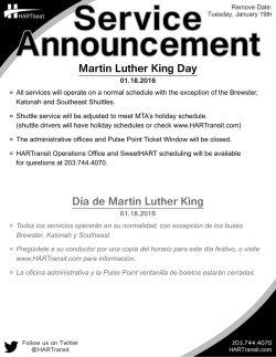 Martin Luther King Day D&iacute;a de Martin Luther King
