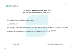 CERTIFICADO DE INSCRIPCI&Oacute;N