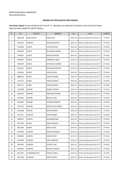 D&iacute;a Lunes 18 de Enero - Prefectura Naval Argentina