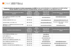 Listado de tel&eacute;fonos de atenci&oacute;n al cliente