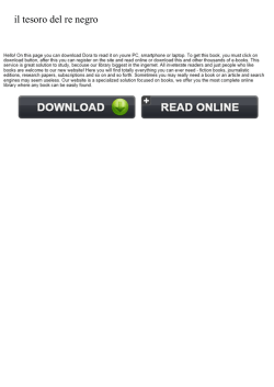 il tesoro del re negro