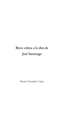 Breve cr&iacute;tica a la obra de Jos&eacute; Saramago