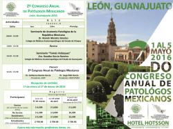 2&ordm; congreso anual - Colegio de M&eacute;dicos Anatomopatologos del