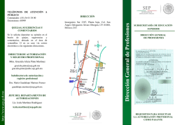 Direcci&oacute;n General de Profesiones - Secretar&iacute;a de Educaci&oacute;n P&uacute;blica