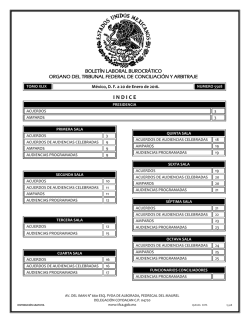 indice - Tribunal Federal de Conciliaci&oacute;n y Arbitraje