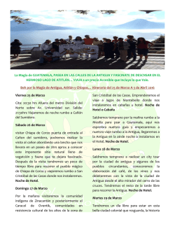 Chiapas y Guatemala (desde $6850*)