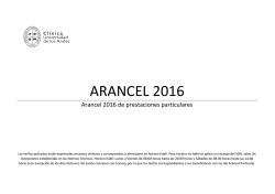 Prestaciones - Cl&iacute;nica Universidad de Los Andes